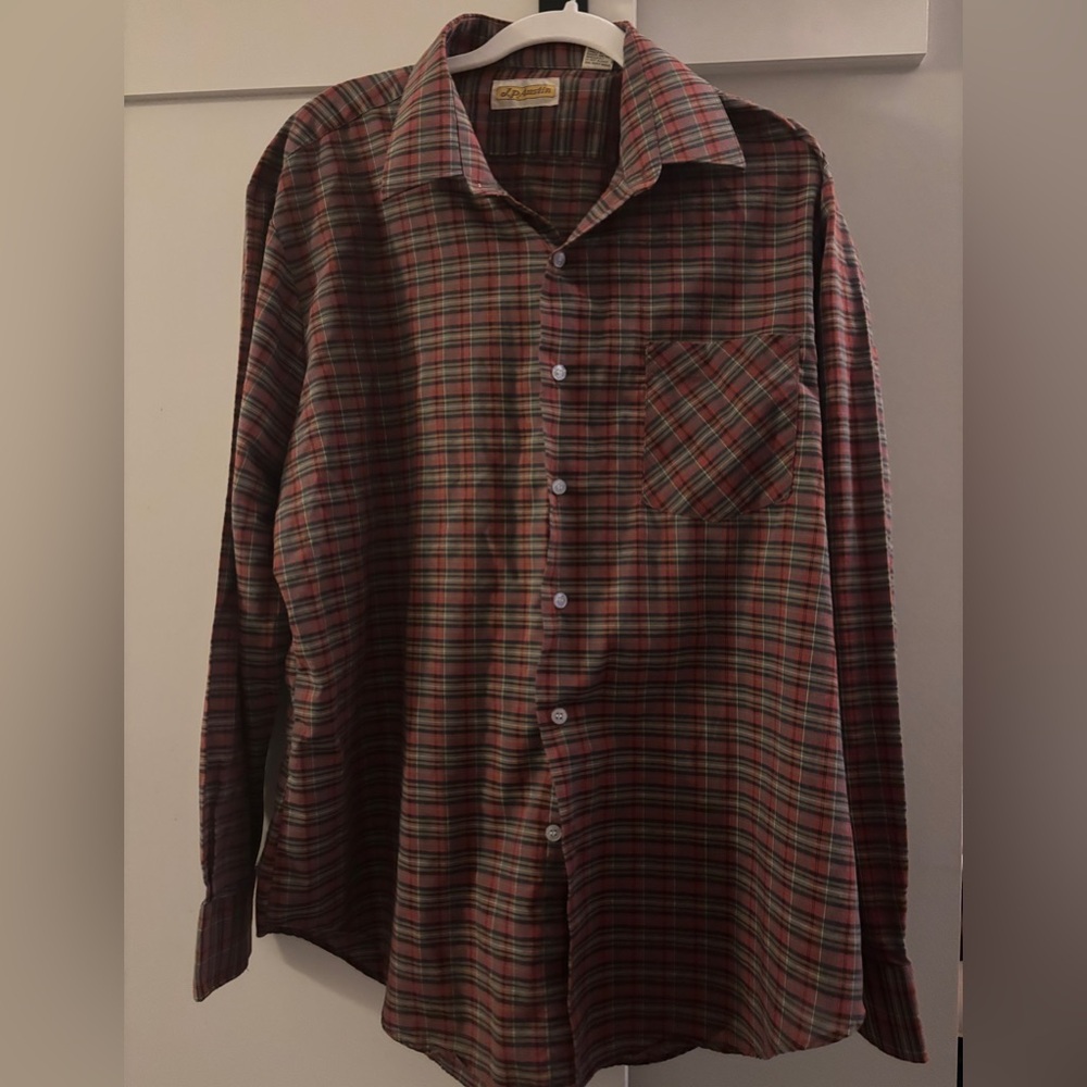 Vintage JP Austin Plaid Button Down - XL